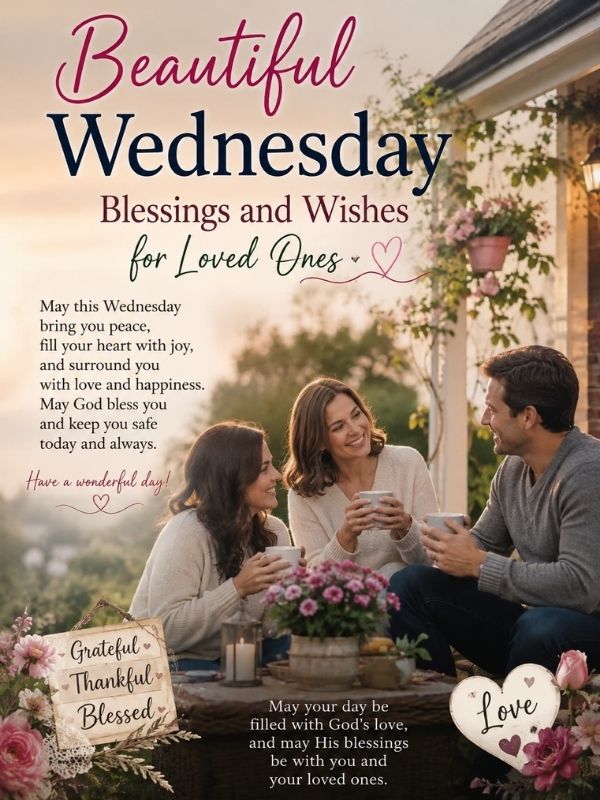 Beautiful Wednesday Blessings and Wishes for Loved Ones