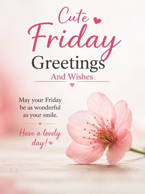 Cute Friday Greetings And Wishes