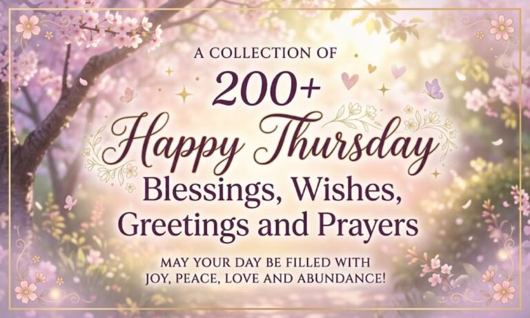 200+ Happy Thursday Blessings, Wishes, Greetings and Prayers