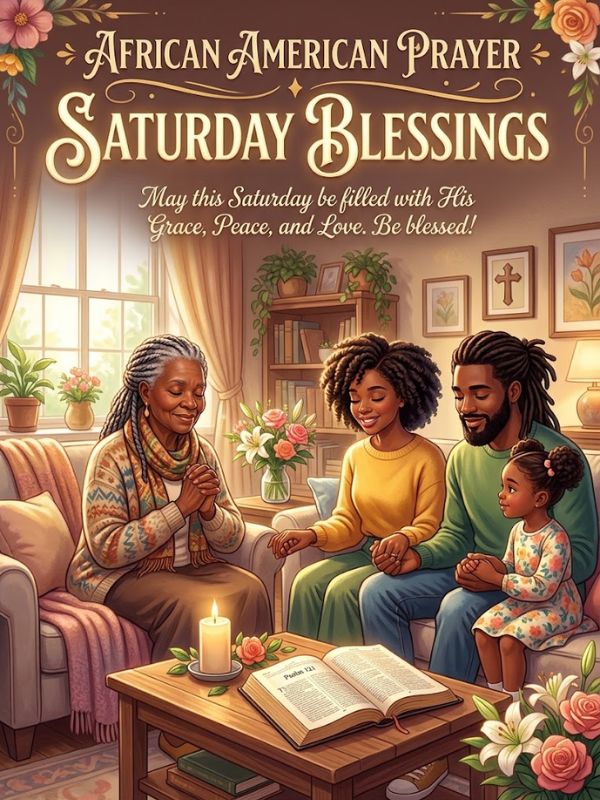 African American Prayer Saturday Blessings