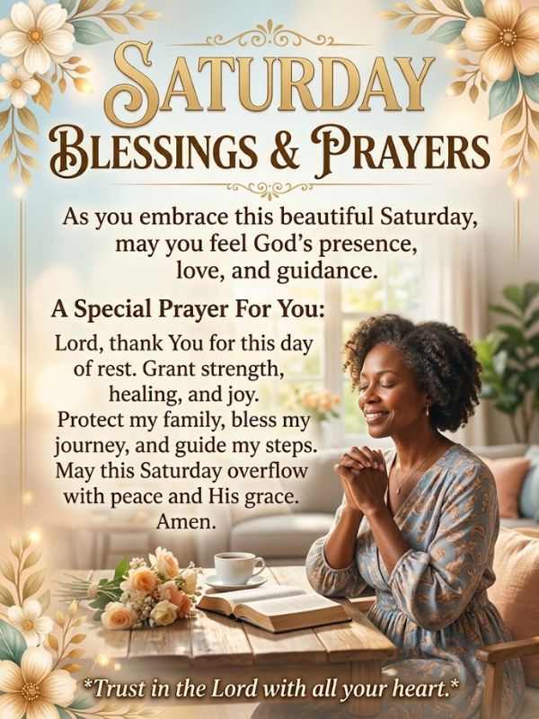 African American Saturday Blessings and Prayers