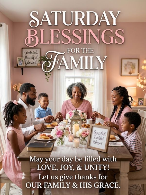 African American Saturday Blessings for Family