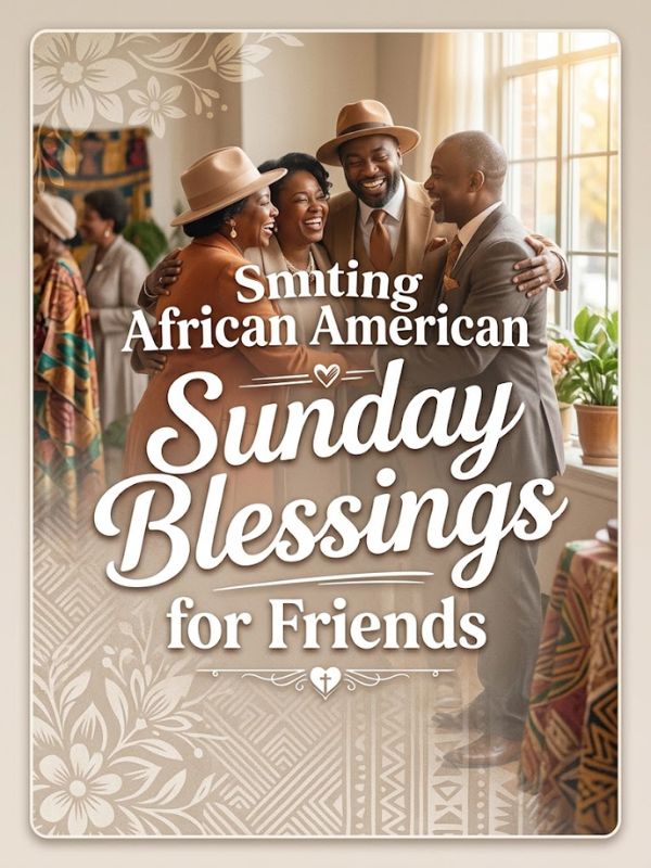 African American Sunday Blessings for Friends