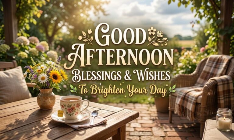 Beautiful Good Afternoon Blessings & Wishes to Brighten Your Day