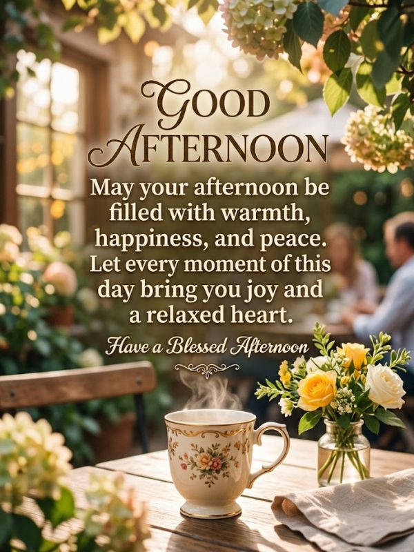 Beautiful Good Afternoon Blessings