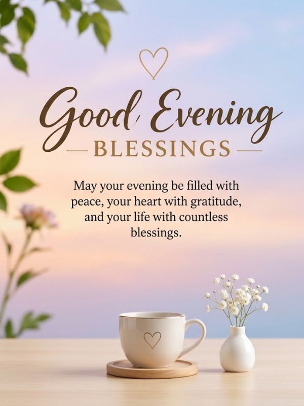 Beautiful Good Evening Blessings