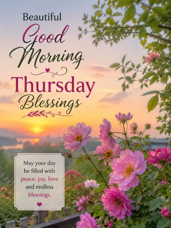Beautiful Good Morning Thursday Blessings