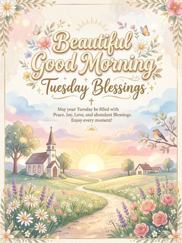 Beautiful Good Morning Tuesday Blessings 