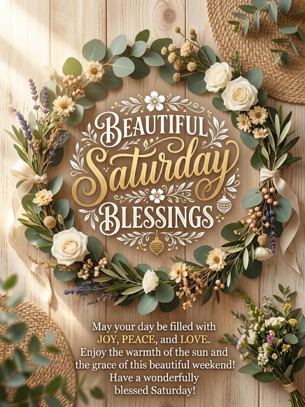 Beautiful Saturday Blessings