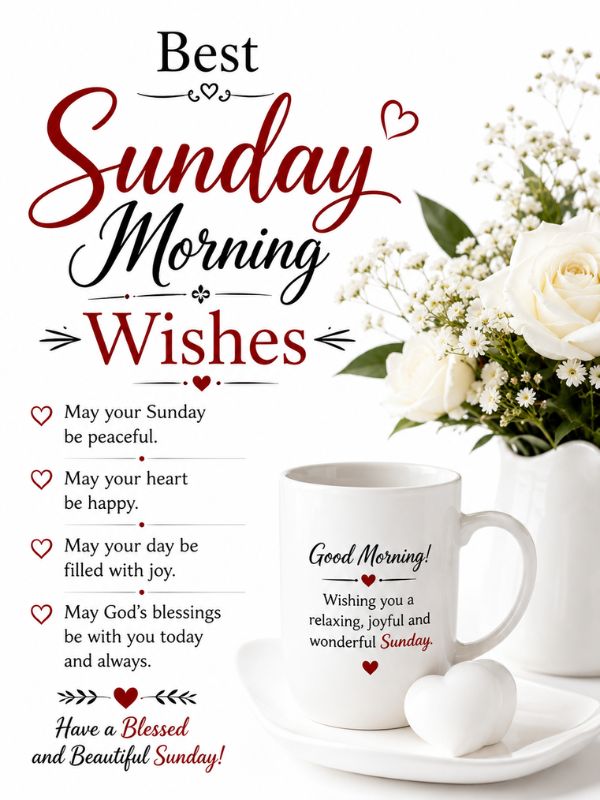 Best Sunday Morning Wishes