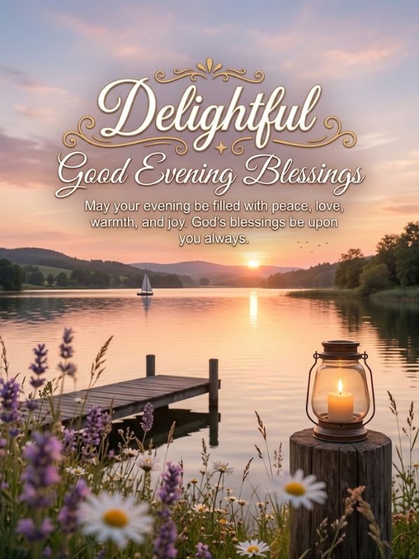 Delightful Good Evening Blessings Images 