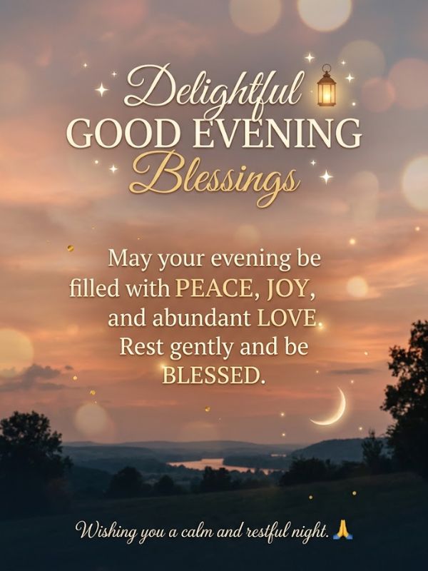 Delightful Good Evening Blessings Images