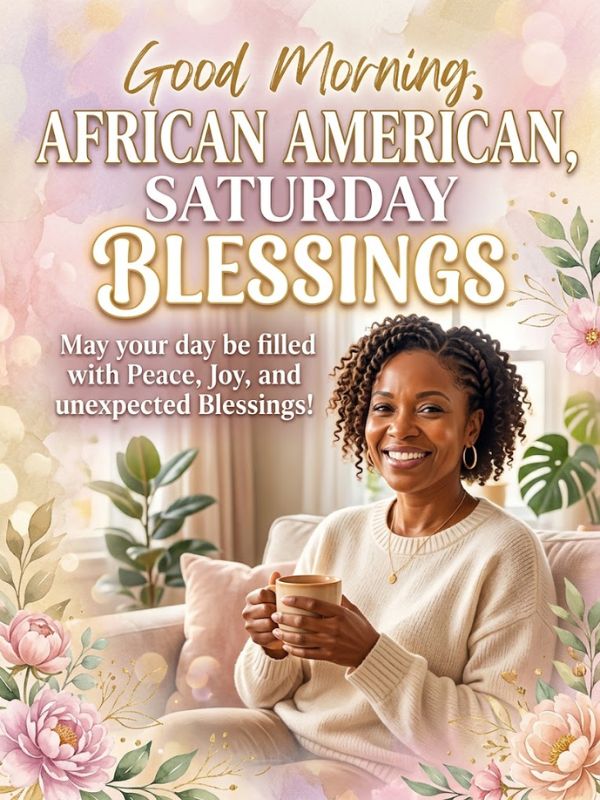 Good Morning, African American, Saturday Blessings