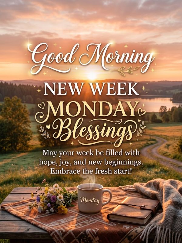 Good Morning New Week Monday Blessings