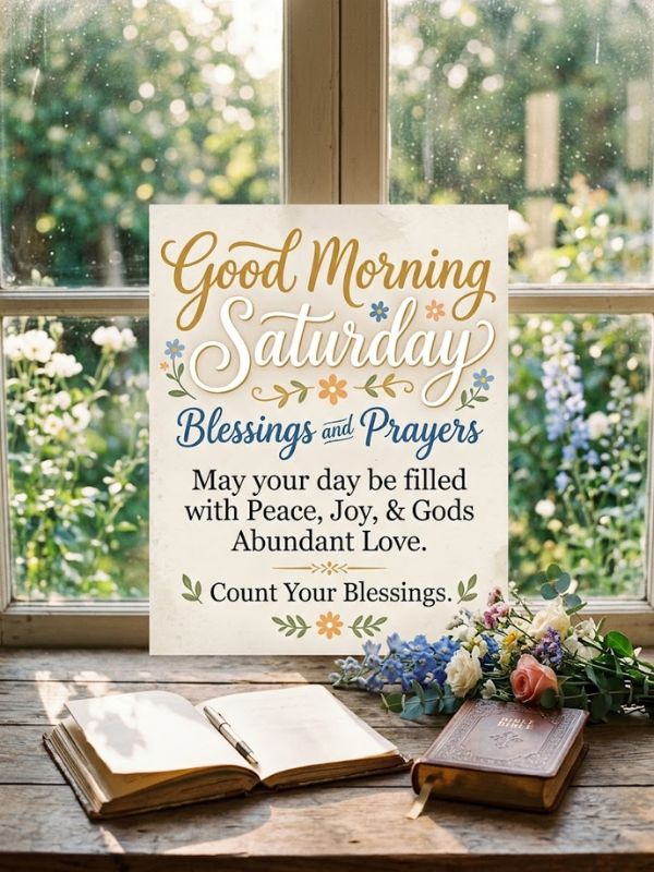 Good Morning Saturday Blessings and Prayers