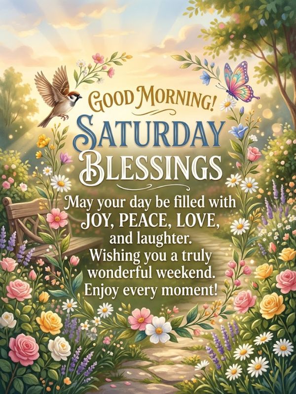 Good Morning Saturday Blessings