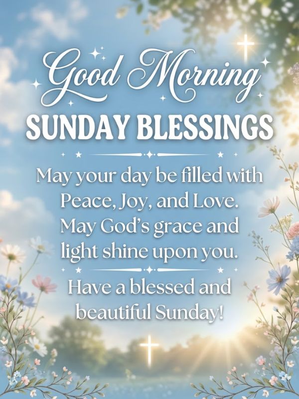 Good Morning Sunday Blessings Quotes