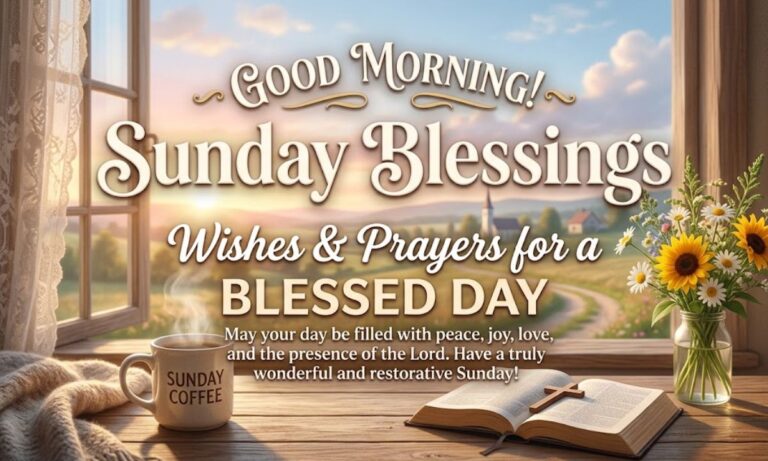 Good Morning Sunday Blessings, Wishes & Prayers for a Blessed Day