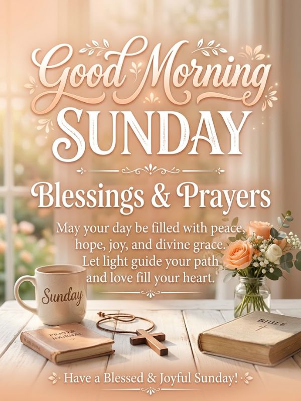 Good Morning Sunday Blessings and Prayers