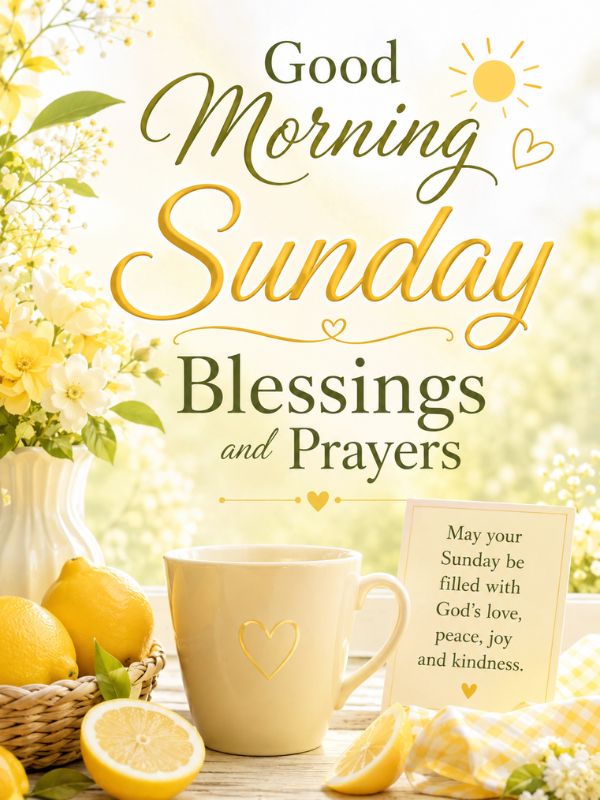 Good Morning Sunday Blessings and Prayers
