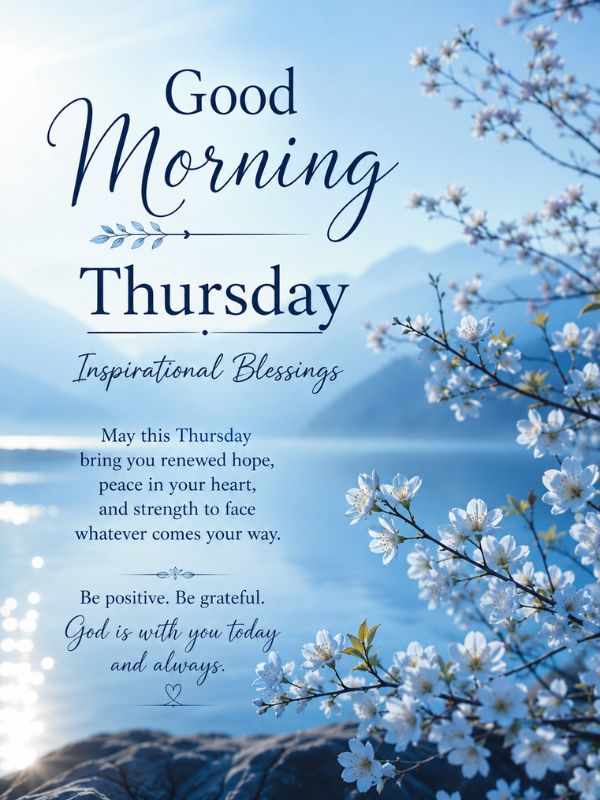 Good Morning Thursday Inspirational Blessings