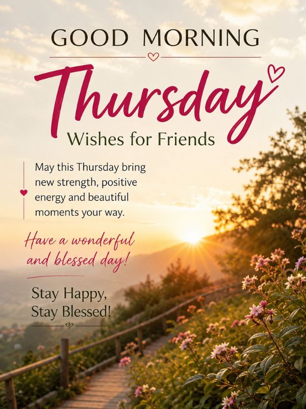 Good Morning Thursday Wishes for Friends