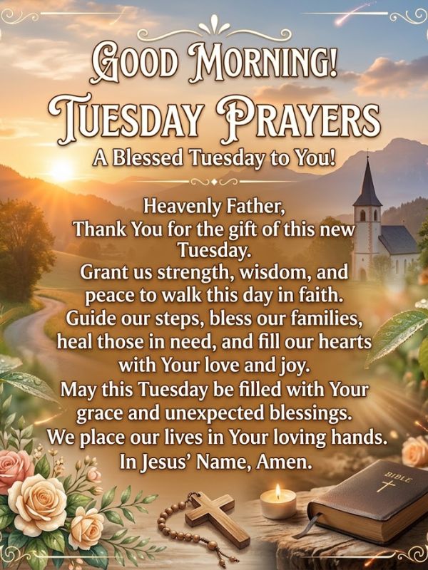 Good Morning Tuesday Wishes 
