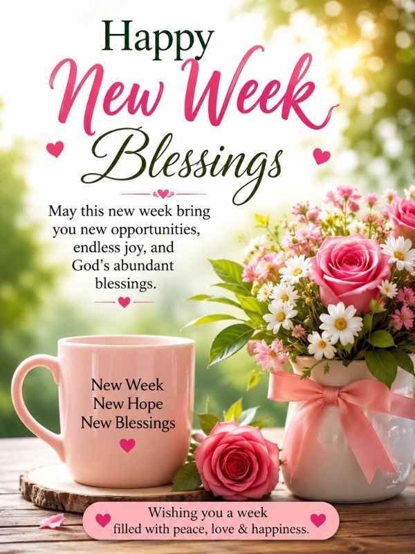 Happy New Week Blessings