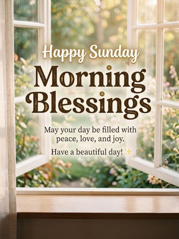 Happy Sunday Morning Blessings