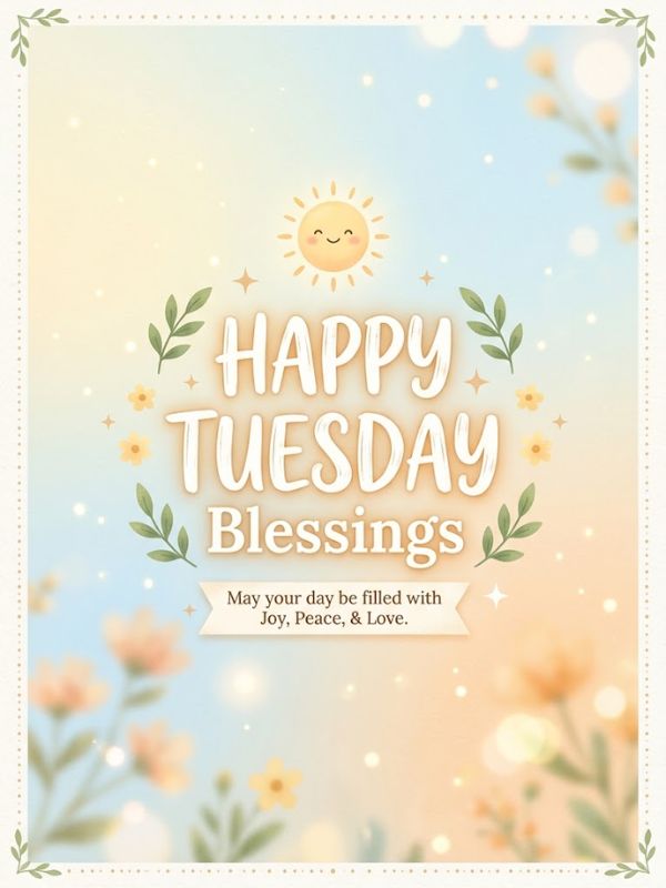 Happy Tuesday Blessings