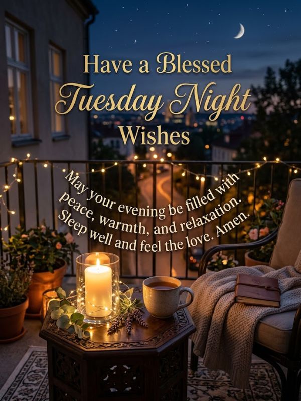 Have a Blessed Tuesday Night Wishes