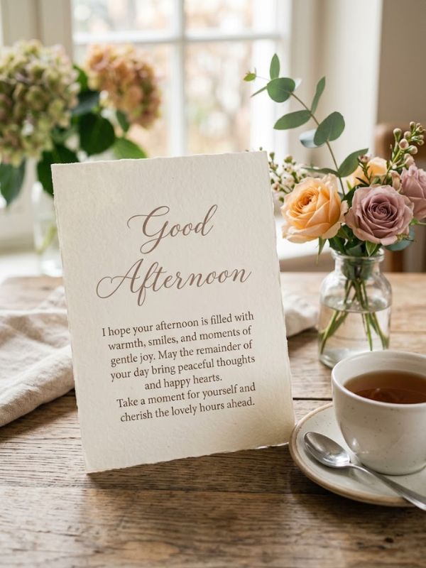 Heartfelt Good Afternoon Messages