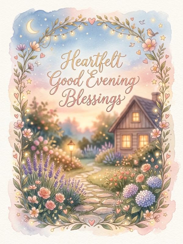 Heartfelt Good Evening Blessings