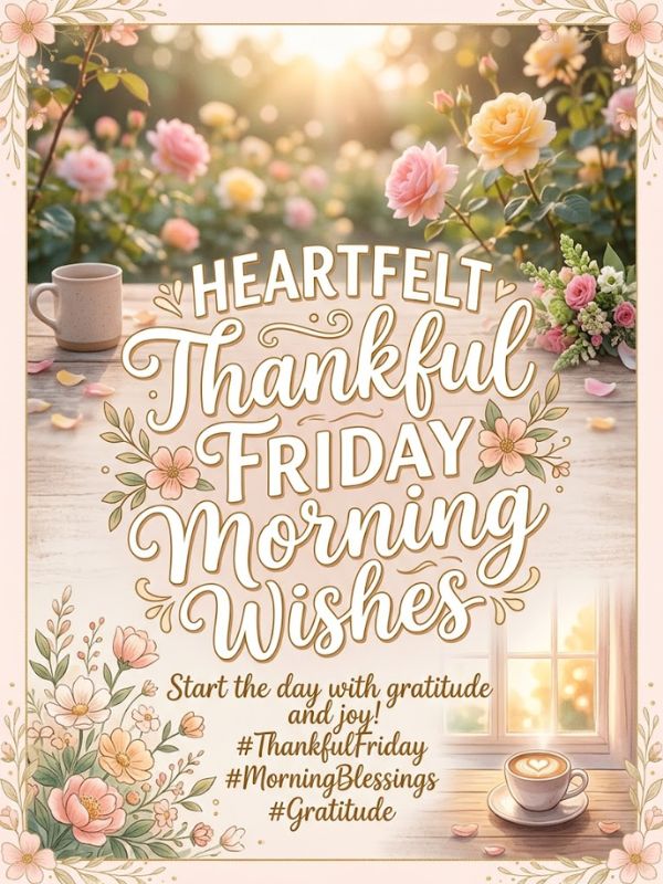 Heartfelt Thankful Friday Morning Wishes