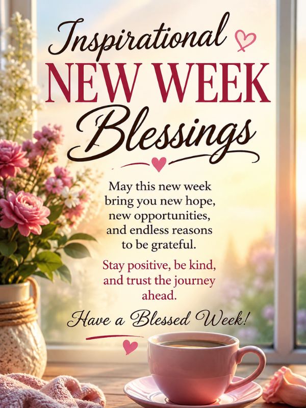 Inspirational New Week Blessings