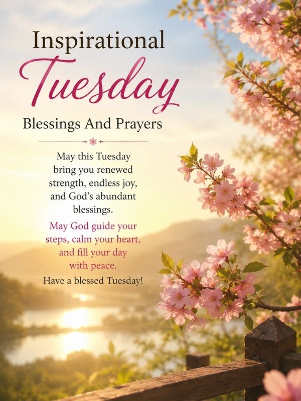 Inspirational Tuesday Blessings And Prayers