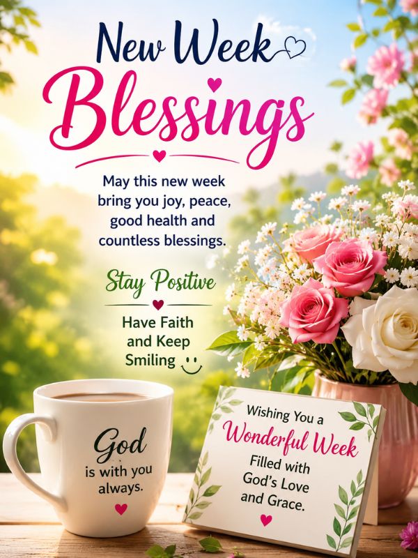 New Week Blessings Image