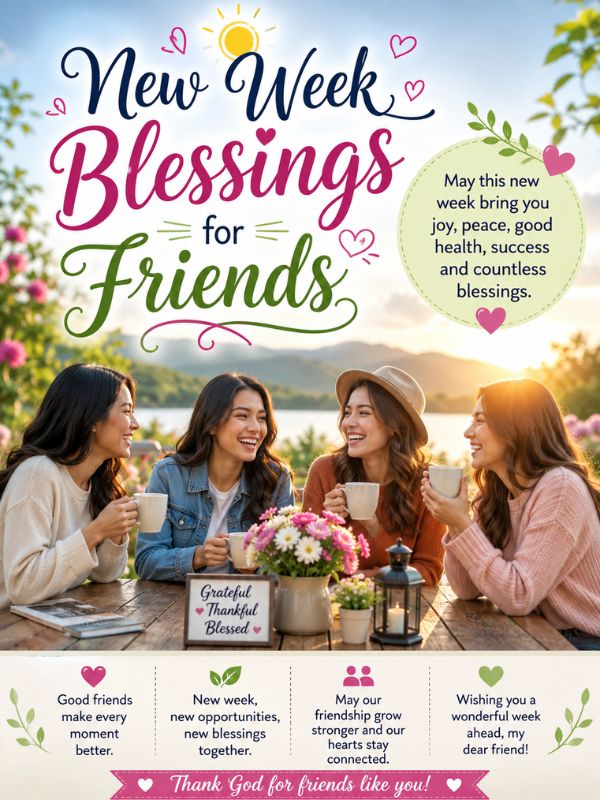 New Week Blessings for friends