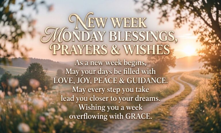 New Week Monday Blessings, Prayers and Wishes
