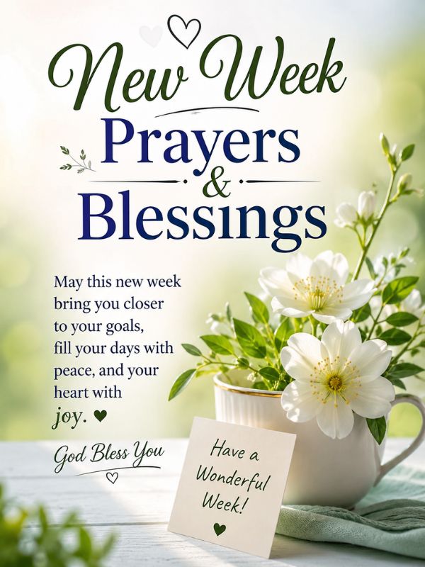 New Week Prayers and blessings