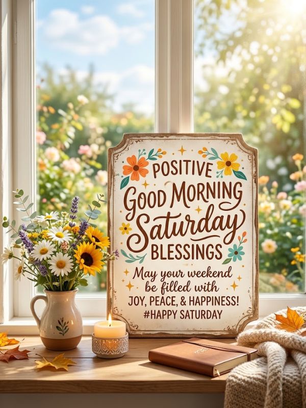 Positive Good Morning Saturday Blessings