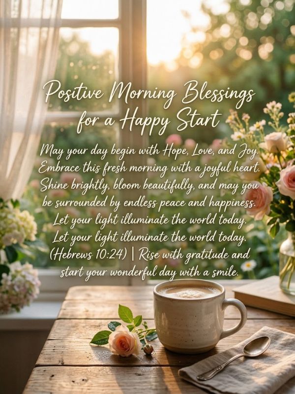 Positive Morning Blessings for a Happy Start