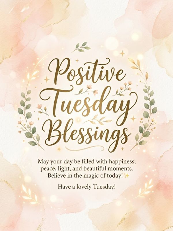 Positive Tuesday Blessings