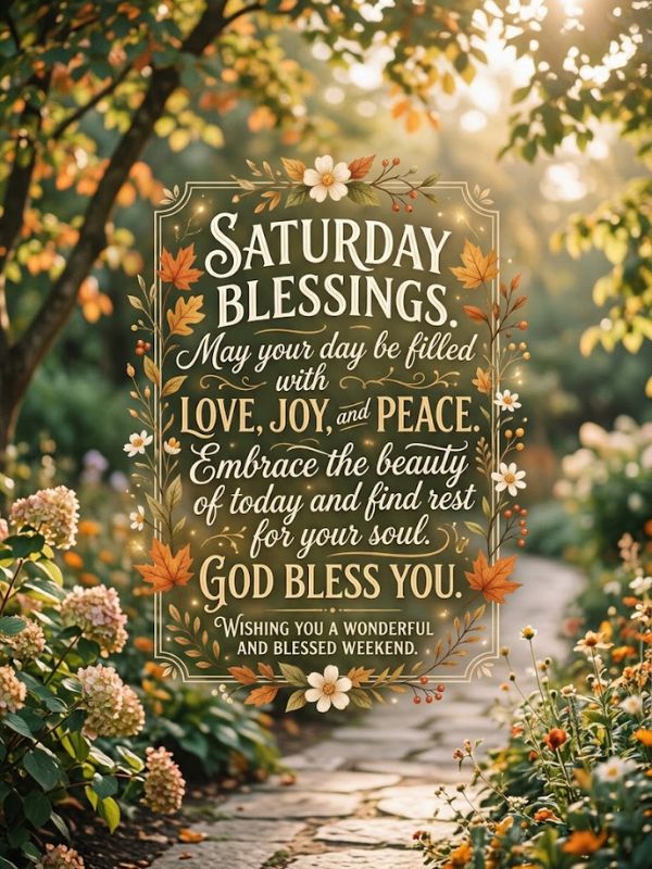 Saturday Blessings Quotes