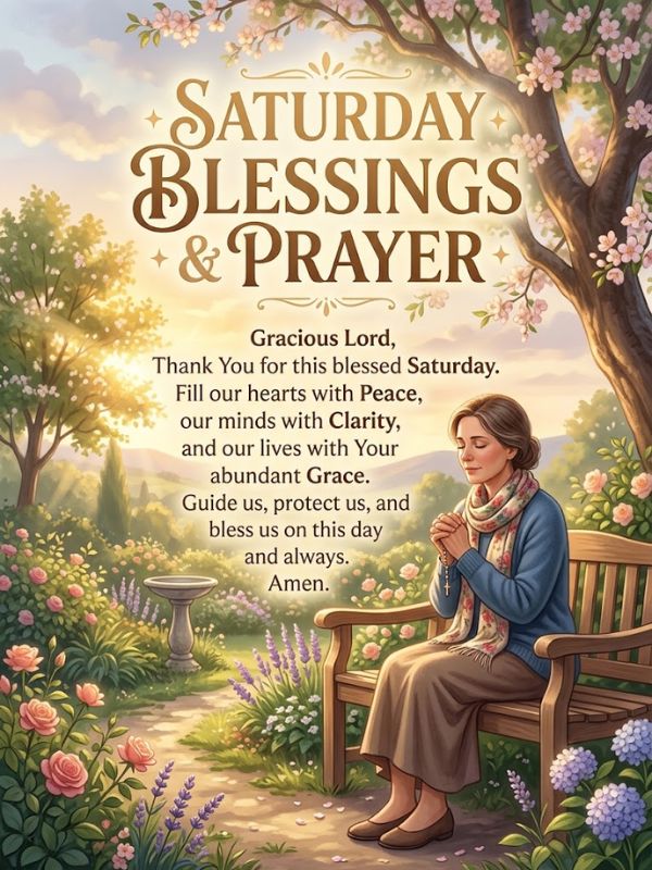 Saturday Blessings and Prayers