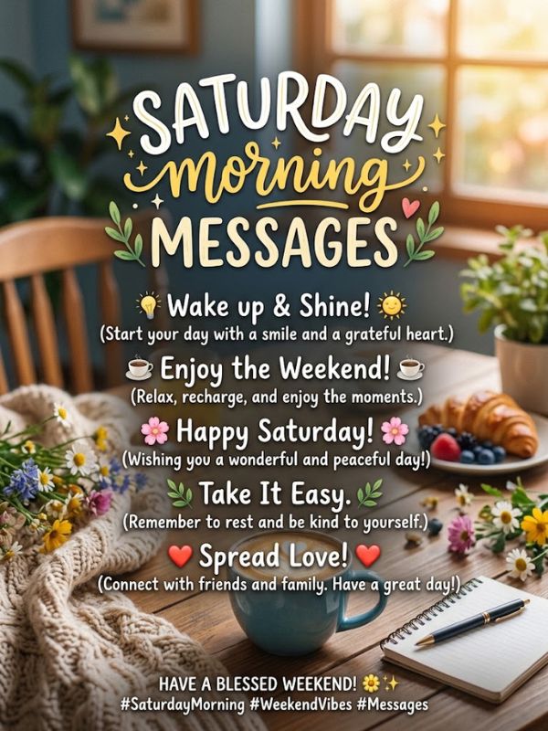 Saturday Morning Messages