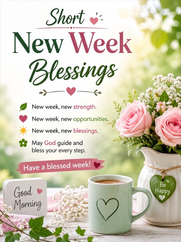 Short New Week Blessings