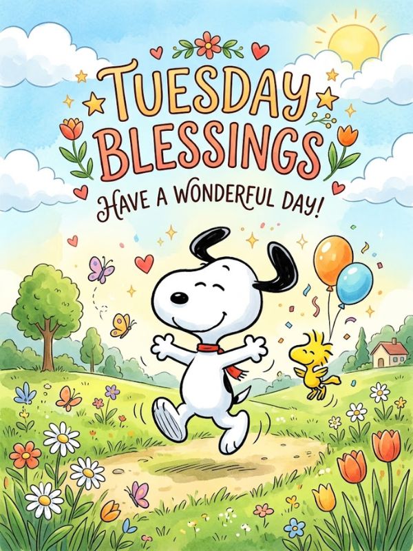 Snoopy Tuesday Blessings