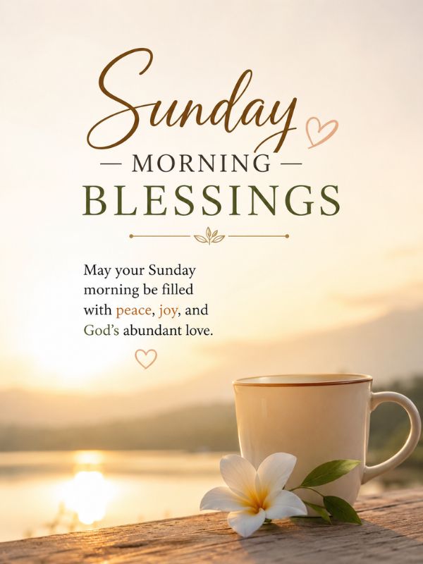 Sunday mornings blessings