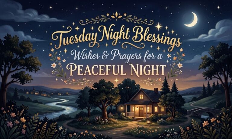 Tuesday Night Blessings, Wishes & Prayers for Peaceful Night